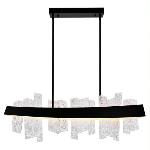 CWI Lighting Guadiana 39 in LED Black Chandelier