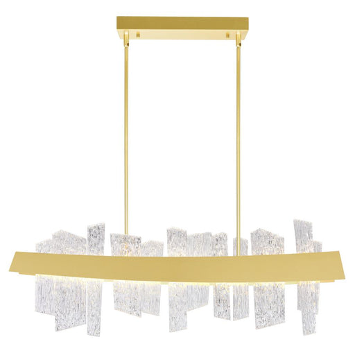 CWI Lighting Guadiana 39 in LED Satin Gold Chandelier
