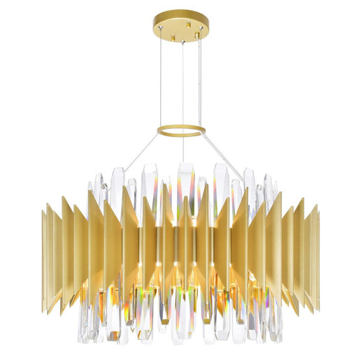 Cityscape 12 Light Chandelier With Satin Gold Finish | 1247P20-12-602