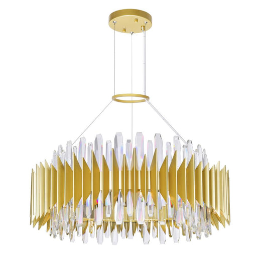 CWI Lighting Cityscape 18 Light Chandelier With Satin Gold Finish