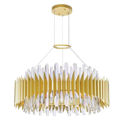 Cityscape 18 Light Chandelier With Satin Gold Finish | 1247P28-18-602