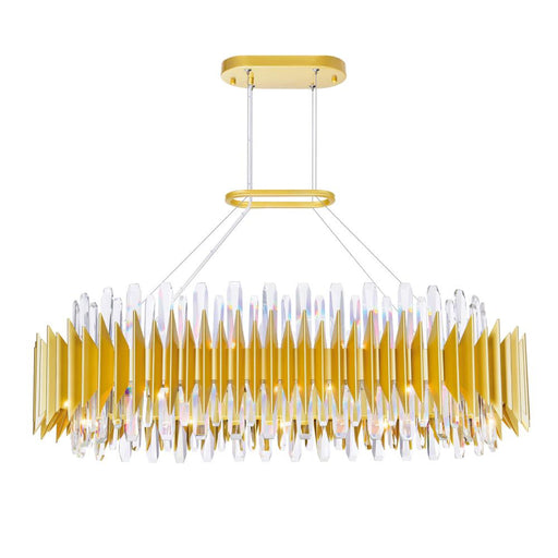 CWI Lighting Cityscape 20 Light Chandelier With Satin Gold Finish