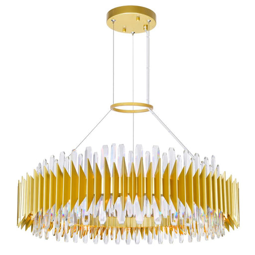 Cityscape 24 Light Chandelier With Satin Gold Finish | 1247P39-24-602