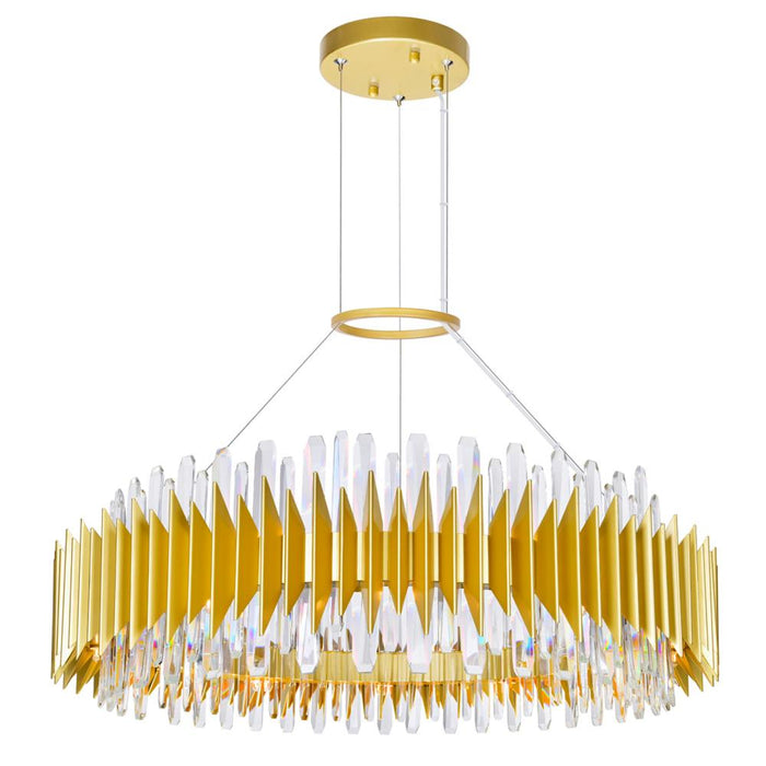 Cityscape 24 Light Chandelier With Satin Gold Finish | 1247P39-24-602