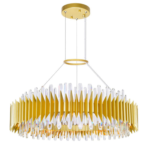CWI Lighting Cityscape 24 Light Chandelier With Satin Gold Finish