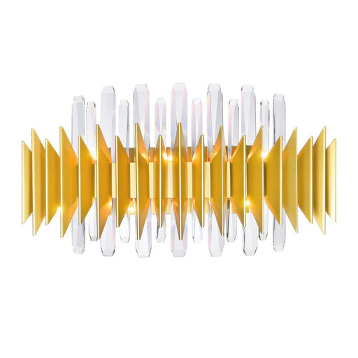 Cityscape 7 Light Wall Sconce With Satin Gold Finish | 1247W24-7-602