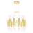 CWI Lighting Croissant 24 Light Chandelier With Satin Gold Finish