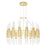 CWI Lighting Croissant 32 Light Chandelier With Satin Gold Finish