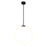 Hoops 1 Light Led Chandelier With Black Finish | 1273P24-1-101