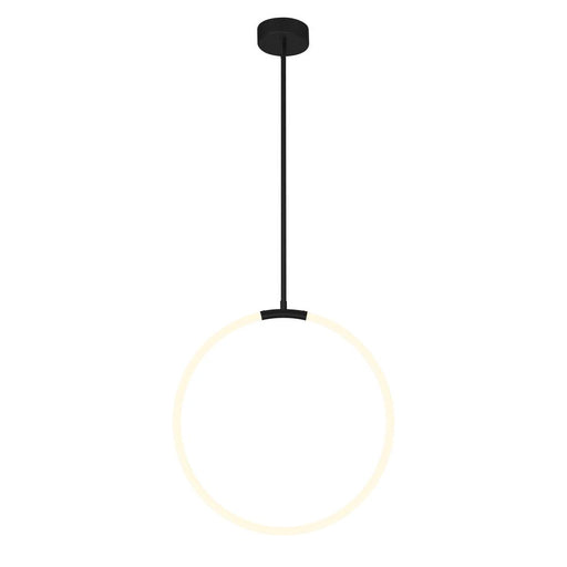 Hoops 1 Light Led Chandelier With Black Finish | 1273P24-1-101