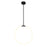 CWI Lighting Hoops 1 Light LED Chandelier With Black Finish