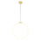 Hoops 1 Light Led Chandelier With Satin Gold Finish | 1273P24-1-602