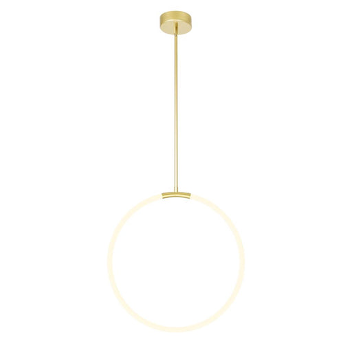 Hoops 1 Light Led Chandelier With Satin Gold Finish | 1273P24-1-602