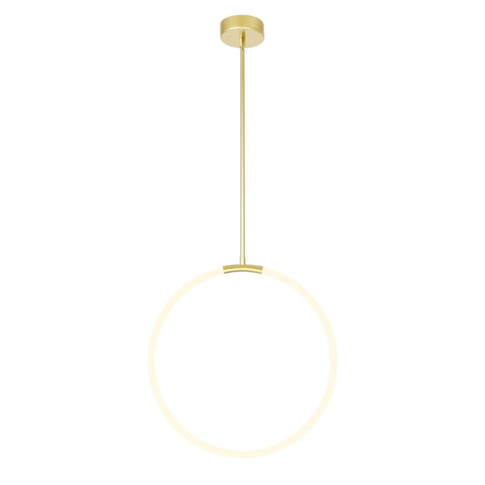 Hoops 1 Light Led Chandelier With Satin Gold Finish | 1273P24-1-602