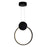 CWI Lighting Pulley 12 in LED Black Mini Pendant