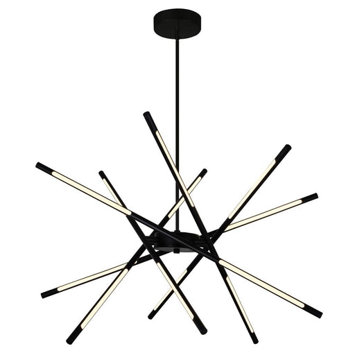 Oskil Led Integrated Chandelier With Black Finish | 1375P31-6-101