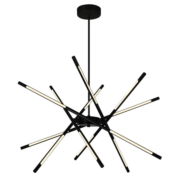 Oskil Led Integrated Chandelier With Black Finish | 1375P31-6-101
