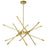 Oskil Led Integrated Chandelier With Satin Gold Finish | 1375P31-6-602