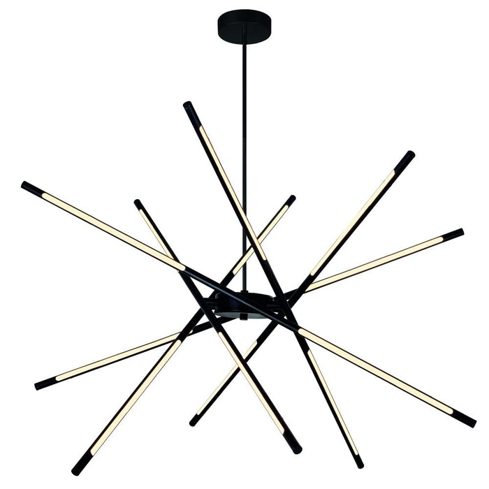 Oskil Led Integrated Chandelier With Black Finish | 1375P43-6-101
