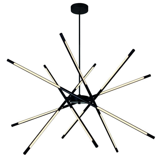 CWI Lighting Oskil LED Integrated Chandelier With Black Finish