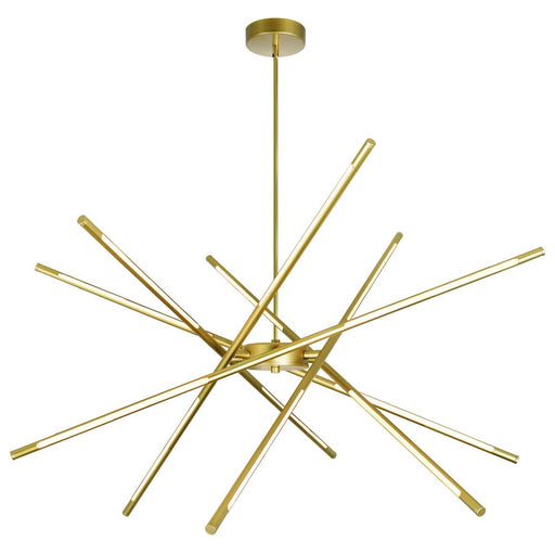 Oskil Led Integrated Chandelier With Satin Gold Finish | 1375P43-6-602