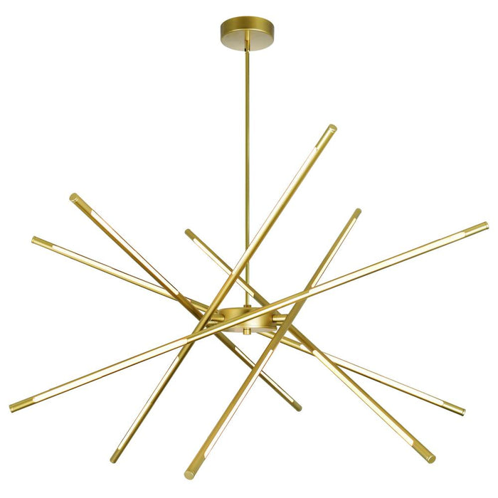 Oskil Led Integrated Chandelier With Satin Gold Finish | 1375P43-6-602