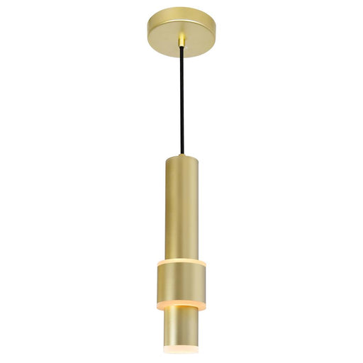 CWI Lighting Lena LED Integrated Mini Pendant With Satin Gold Finish