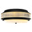 Valdivia 4 Light Black Flush Mount | 1567C18-4-101