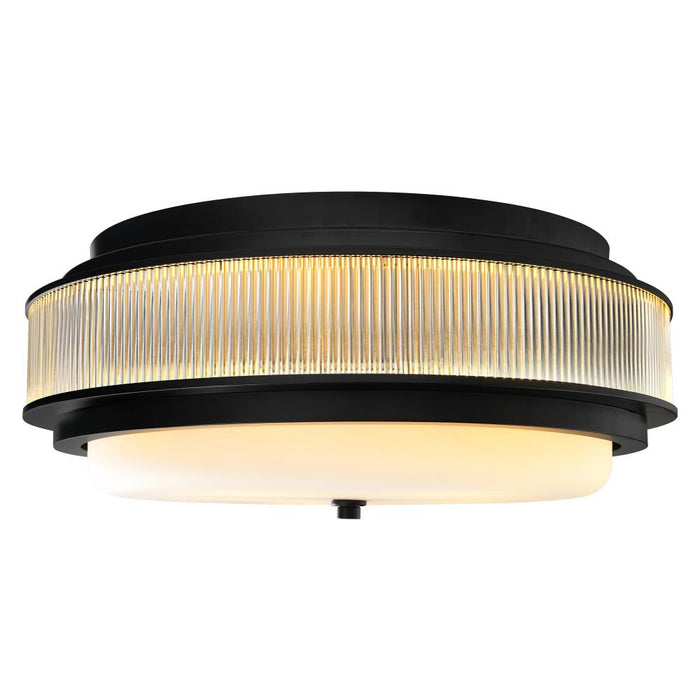 Valdivia 4 Light Black Flush Mount | 1567C18-4-101