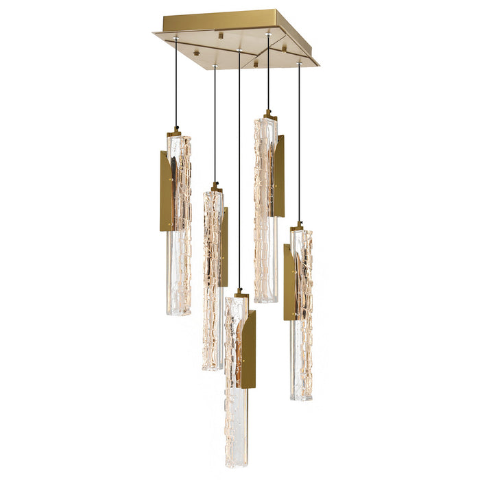 CWI Lighting Valira Integrated LED Brass Mini Pendant