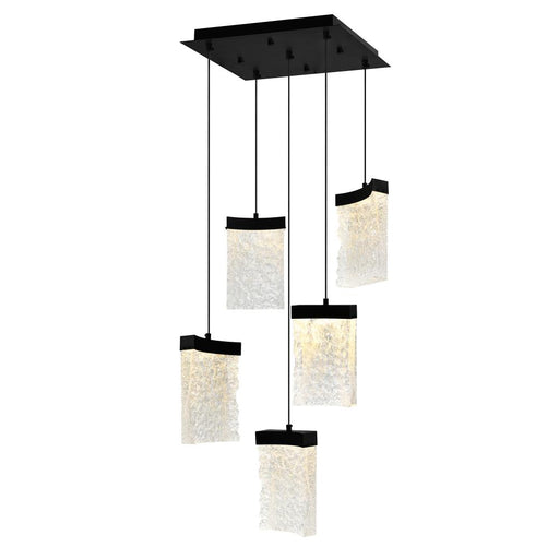 Lava Integrated Led Black Mini Pendant | 1587P12-5-101