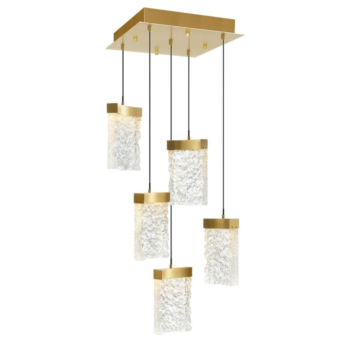 Lava Integrated Led Brass Mini Pendant | 1587P12-5-624