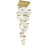 Lava Integrated Led Brass Chandelier | 1587P24-17-624