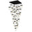 Lava Integrated Led Black Chandelier | 1587P36-33-101