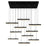Stagger Integrated Led Black Chandelier | 1588P48-10-101