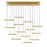 Stagger Integrated Led Brass Chandelier | 1588P60-14-624