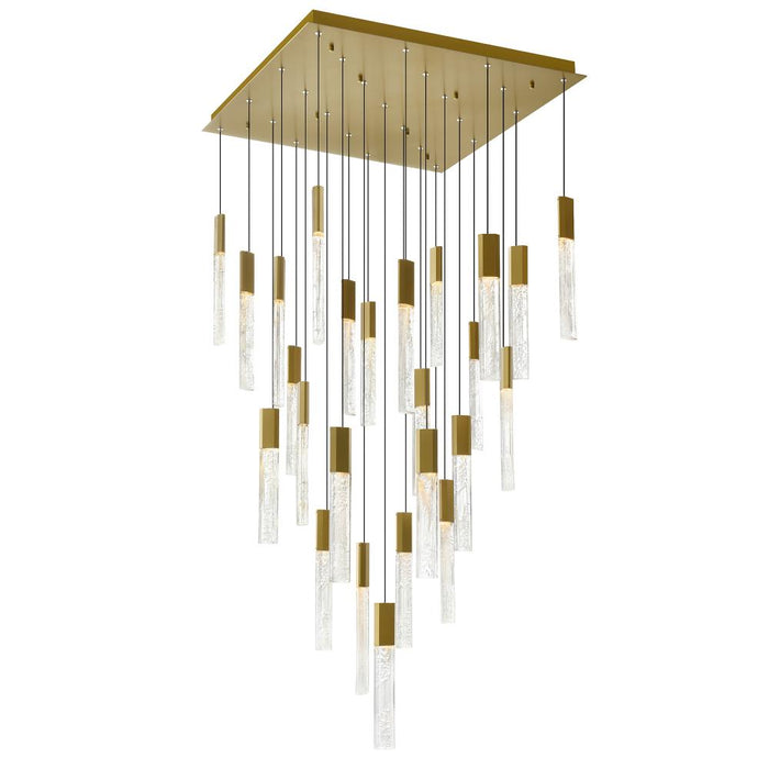 Greta Integrated Led Brass Chandelier | 1589P28-25-624