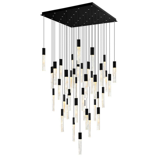 Greta Integrated Led Black Chandelier | 1589P36-41-101