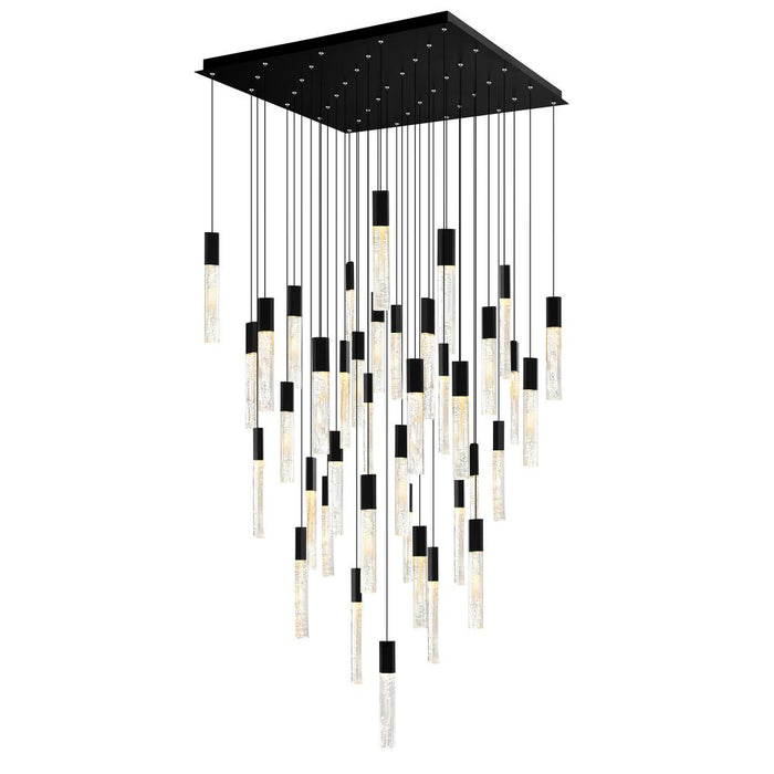 Greta Integrated Led Black Chandelier | 1589P36-41-101