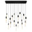 Greta Integrated Led Black Chandelier | 1589P48-17-101-RC