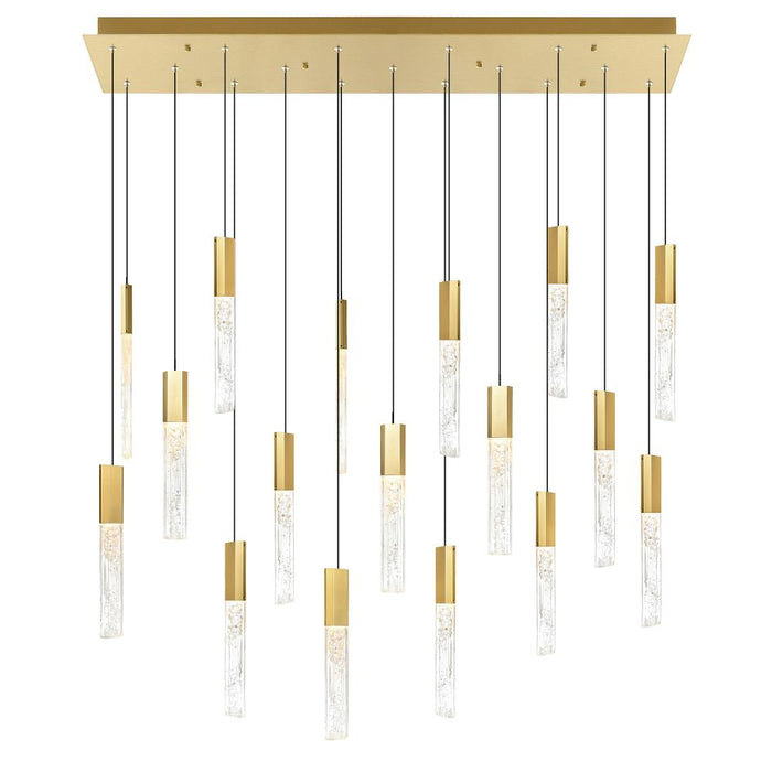Greta Integrated Led Brass Chandelier | 1589P48-17-624-RC