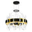 Aya Led Integrated Pearl Black Chandelier | 1592P18-612