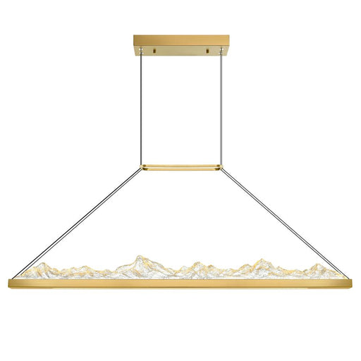 CWI Lighting Himalayas Integrated LED Brass Chandelier