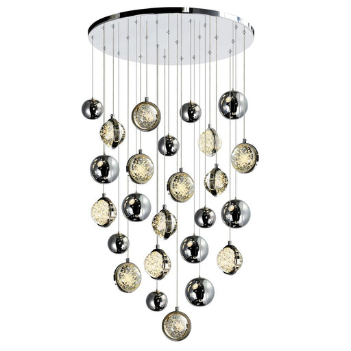 Salvador 24 In Led Integrated Polished Nickel Chandelier | 1673P24-13-613