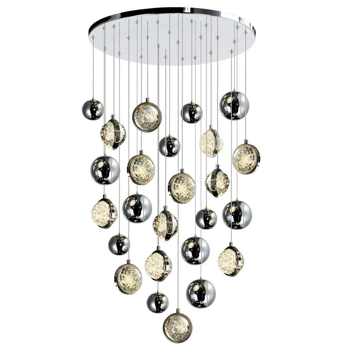 Salvador 24 In Led Integrated Polished Nickel Chandelier | 1673P24-13-613
