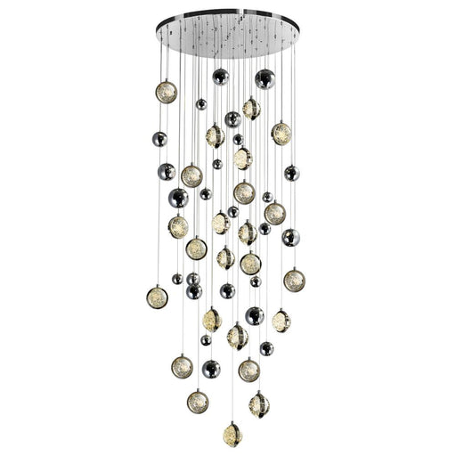 Salvador 32 In Led Integrated Polished Nickel Chandelier | 1673P32-23-613
