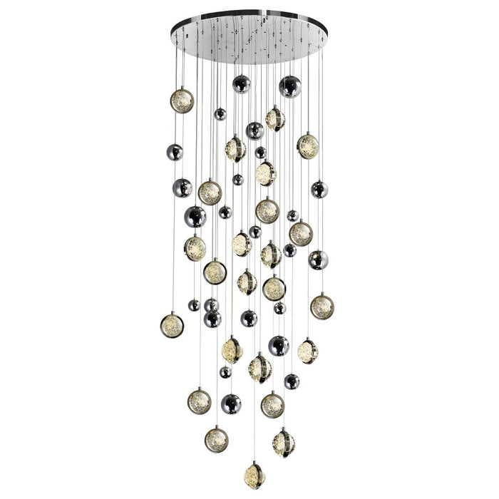 Salvador 32 In Led Integrated Polished Nickel Chandelier | 1673P32-23-613
