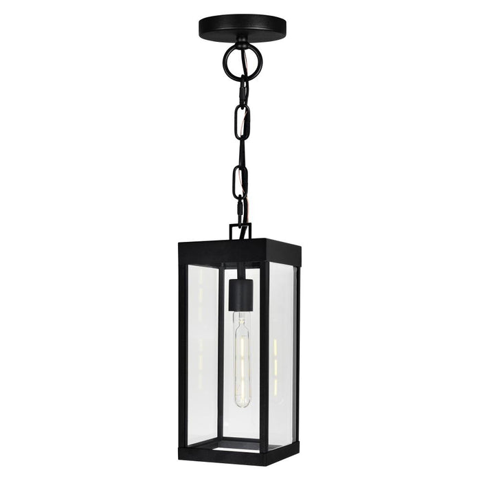 Windsor 1 Light Black Outdoor Ceiling Light | 1695P7-1-101