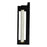 Rochester Led Integrated Black Outdoor Wall Light | 1696W5-1-101-E