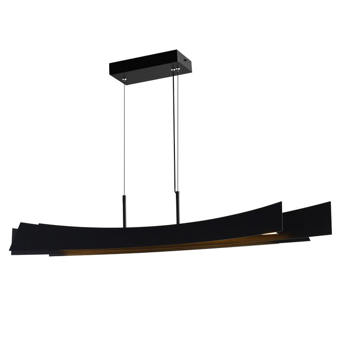 Candora Integrated Led Black Island/pool Table Light | 1698P50-101